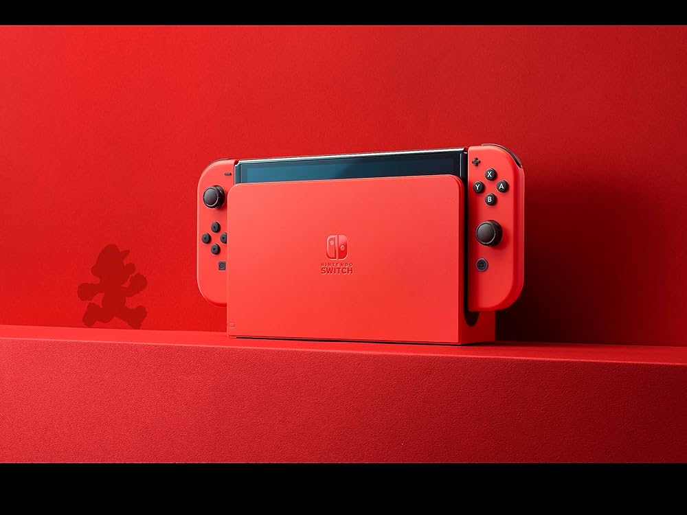 Nintendo Switch - NINTENDO Nintendo Switch OLED Rojo (Edición Mario), 64 GB, Rojo (Mario)
