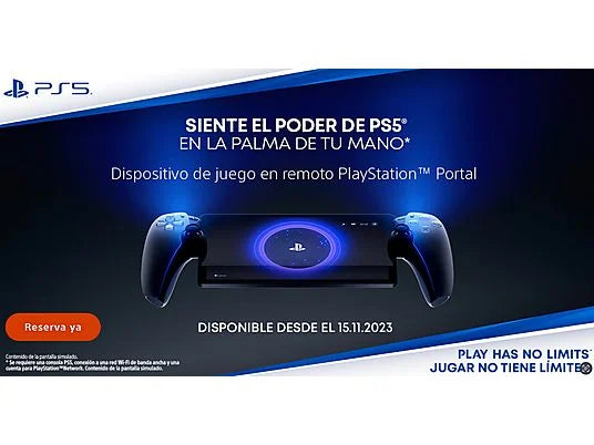 Reproductor portátil - Sony PlayStation Portal™, Para PS5, 8" Full HD, WiFi, Blanco