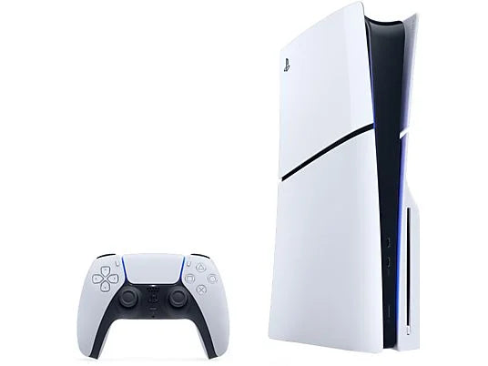 Consola - Sony PS5 Slim Standard, 1 TB SSD, 4K, 1 mando, Chasis D, Blanco