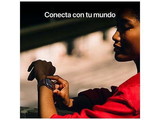 Apple Watch Series 11 (2025), GPS, 42 mm, Caja de aluminio Negro Azabache, Correa deportiva Negra, S/M, Calidad del sueño, 24h Autonomía