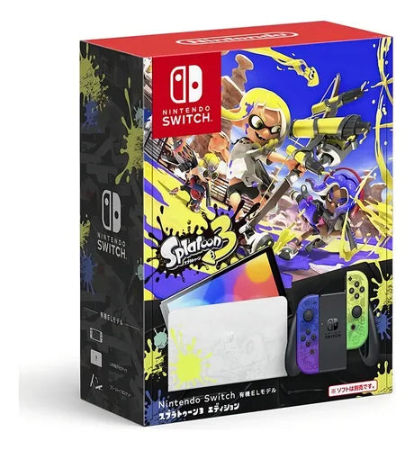 Consola Nintendo Switch - NINTENDO OLED (Splatoon 3 Edition), 64 GB, Blanco