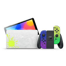 Consola Nintendo Switch - NINTENDO OLED (Splatoon 3 Edition), 64 GB, Blanco