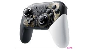 Mando - Pro Controller Ed. Esp. Zelda Tears Of The Kingdom NINTENDO, Nintendo Switch, Inalámbrica, Blanco, Negro y Dorado